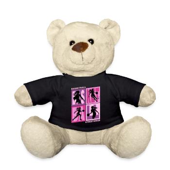 Basket-ball Femme Basketteur Joueur de basket-ball - Nounours - noir - Devant