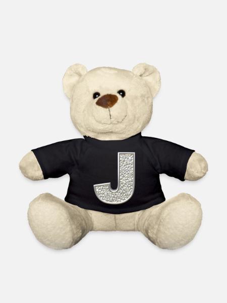 J, lettre, lettre J, initiale, initiale J, monogramme, - Nounours - noir