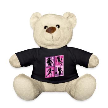 Basket-ball Femme Basketteur Joueur de basket-ball - Nounours - noir - Devant