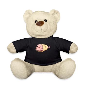 Burrito amusant au poisson Blob - Nounours - noir - Devant