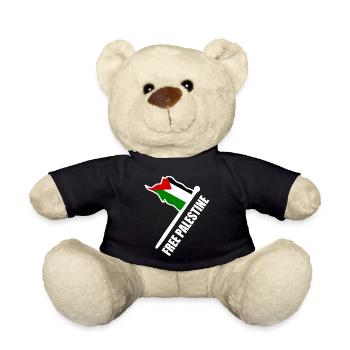 Free palestine - Nounours - noir - Devant