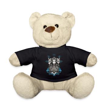 Mythologie und Stärke Die Schildmaid - Teddy - Schwarz - Vorne