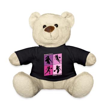 Basket-ball Femme Basketteur Joueur de basket-ball - Nounours - noir - Devant