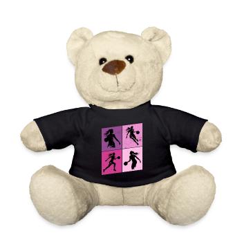 Basket-ball Femme Basketteur Joueur de basket-ball - Nounours - noir - Devant