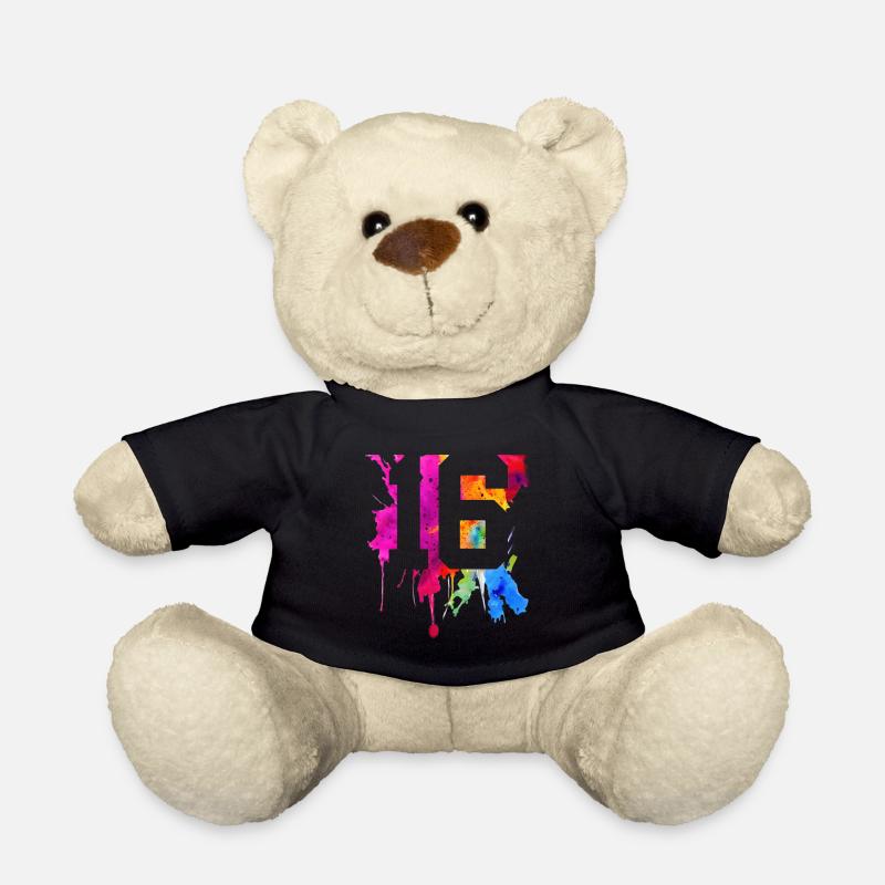 16 JAHRE 16. GEBURTSTAG - Teddy - Schwarz