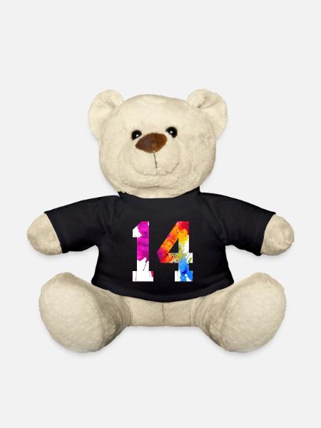 NUMMER 14 JAHRE ALT 14. GEBURTSTAG - Teddy - Schwarz
