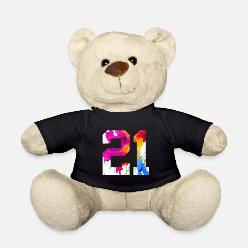 NUMMER 21 JAHRE ALT 21. GEBURTSTAG - Teddy - Schwarz