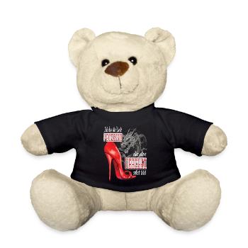Frau - Prinzessen die den Drachen selber tötet - Teddy - Schwarz - Vorne