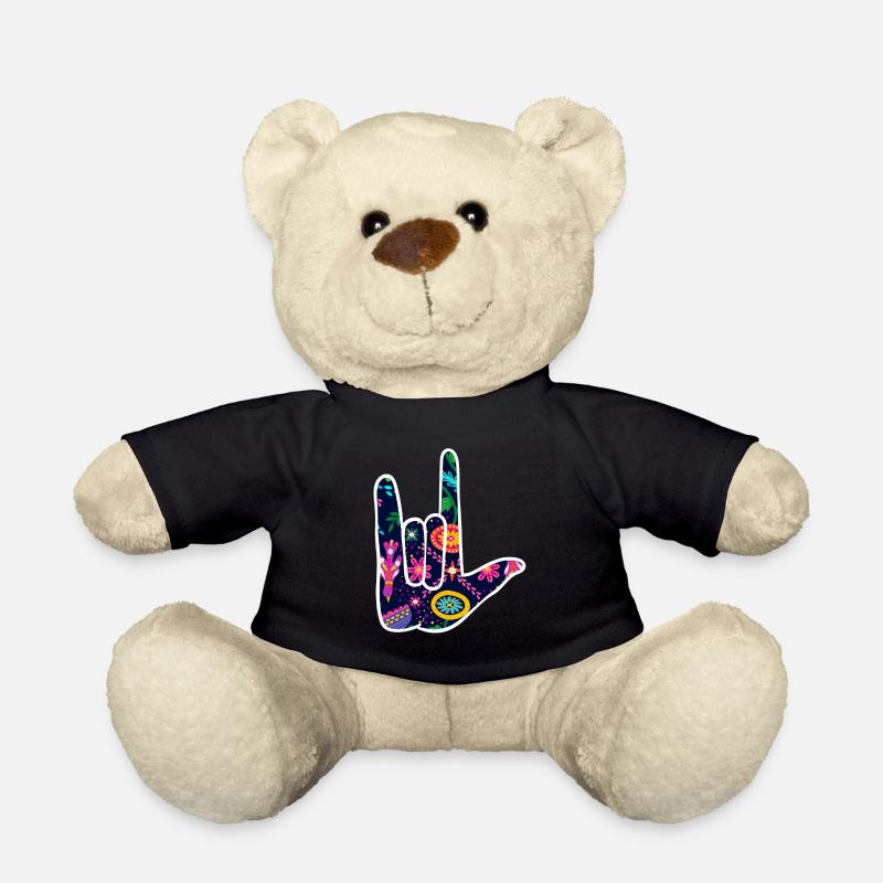 Ich liebe dich Gebärdensprache Slp - Teddy - Schwarz