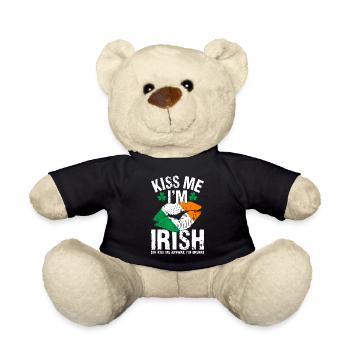 Fête de la Saint-Patrick amusante - Nounours - noir - Devant