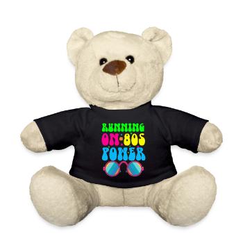 Girl Boy Kids 70s 80s 90s Disco Costume Outfit - Teddy Bear - black - Front