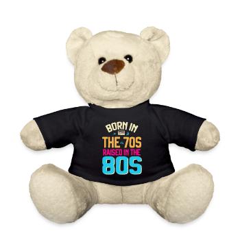 Fille garçon enfants 70 s 80 s 90 s Disco Costume tenue - Nounours - noir - Devant