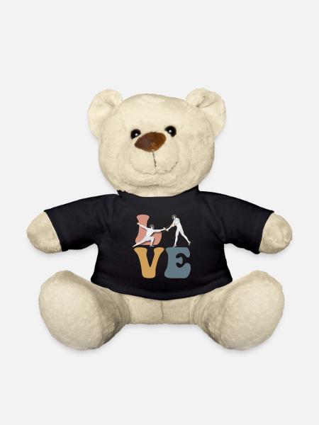 Escrime Escrimeur Fleuret Sabre - Nounours - noir