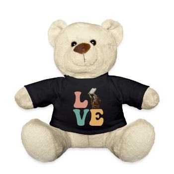 Moses Jewish Israeli 10 Commandments - Teddy Bear - black - Front
