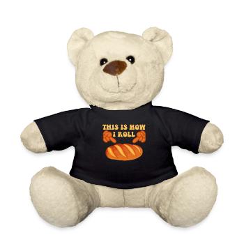 Brotbäcker This is How I Roll Brotteig Backen - Teddy - Schwarz - Vorne