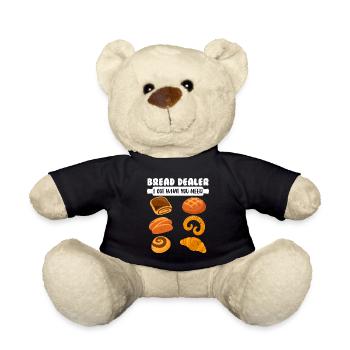 Brot Dealer Backliebhaber Brotteig Backen - Teddy - Schwarz - Vorne