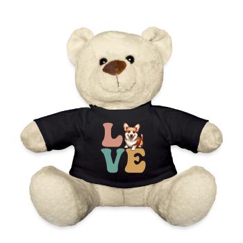 Pembroke Corgi Dog Lover - Teddy Bear - black - Front