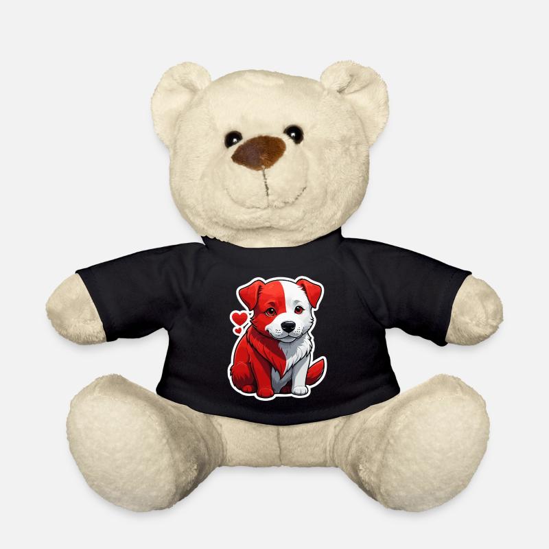 chien rouge - Nounours - noir