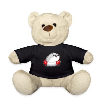 Sacabambaspis Fish Meme Swimming Swimmer - Teddy Bear - black - Front
