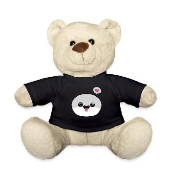 Sacabambaspis Face Fish Meme - Teddy Bear - black - Front