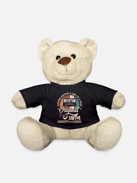 Original Rétro Cadeau Anniversaire pour Né en 1974 - Nounours - noir