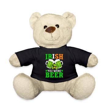 Funny Irish St. Patrick's Day - Teddy Bear - black - Front