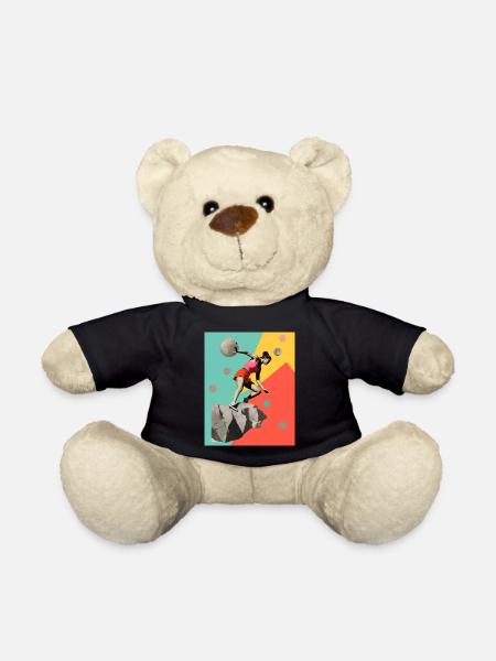 Climb like a girl! - Teddy Bear - black