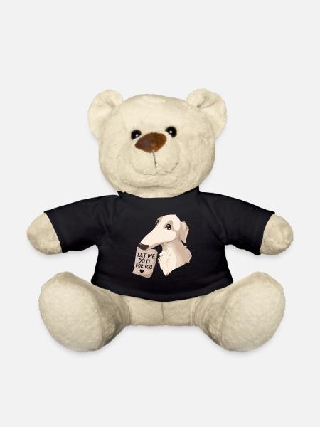 Barsoi Hund Meme - Teddy - Schwarz