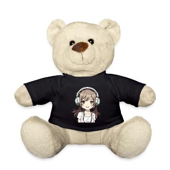 Anime Und K-Pop Süßer Kpop Musikliebhaber Teen - Teddy - Schwarz - Vorne