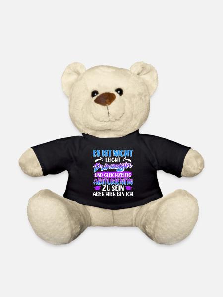 Abitur Nicht Leicht PRINZESSIN und ABITURIENTIN - Teddy - Schwarz