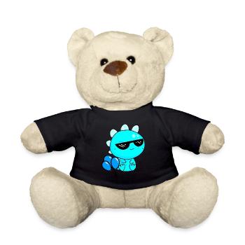 Drache Brille Luftballons Party Cool Jugendliche - Teddy - Schwarz - Vorne