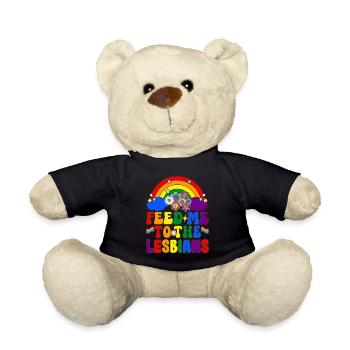 Groovy Lesbienne Pride LGBTQ - Nounours - noir - Devant