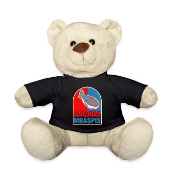 Fish Meme Red Blue - Teddy Bear - black - Front
