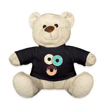 Donut sur le thème Donut pulvérisé drôle mignon - Nounours - noir - Devant