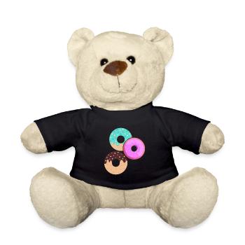 Donut sur le thème Donut pulvérisé drôle mignon - Nounours - noir - Devant