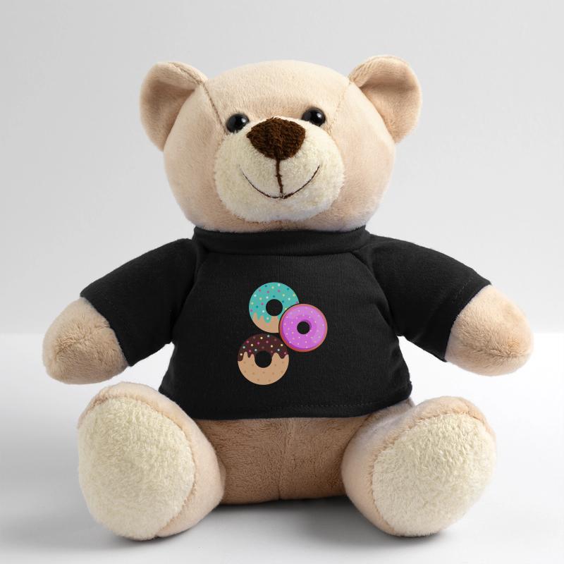 Donut Themed Donut Sprayed Funny Cute Teddy Bear