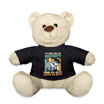 Je peux retourner me coucher - Nounours - noir - Devant