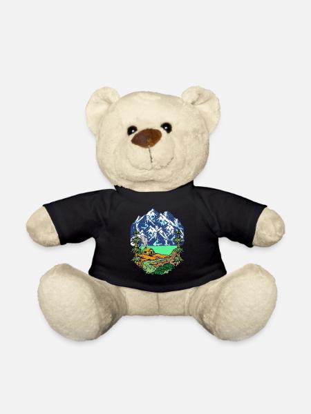 Alpen Gipfel Berge Beg Hütte Haus Alm Tirol Natur - Teddy - Schwarz