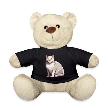 Elegant Cat Charms - Teddy Bear - black - Front