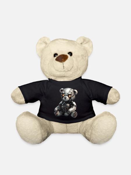 Cyborg Teddy Bear - Teddy Bear - black