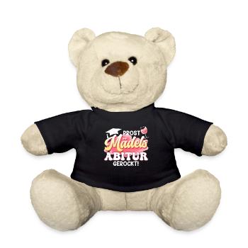 Abi PROST MÄDELS Abitur Gerockt Abiturientin - Teddy - Schwarz - Vorne