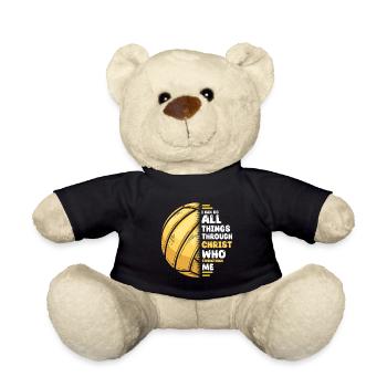 Je peux tout faire grâce au volley-ball du Christ - Nounours - noir - Devant