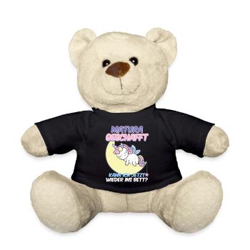 Je peux retourner me coucher - Nounours - noir - Devant
