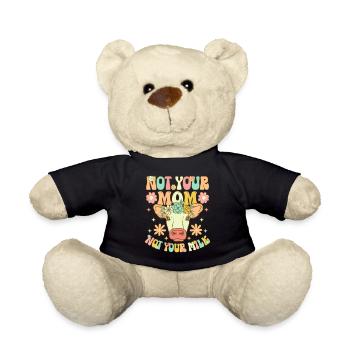 Groovy Vegan Plant-Based Diet - Teddy Bear - black - Front
