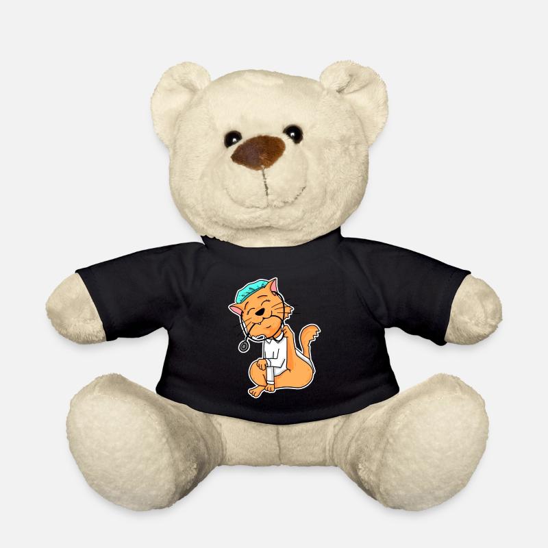 Tier Tierarzt Tiermedizin Geschenk - Teddy - Schwarz