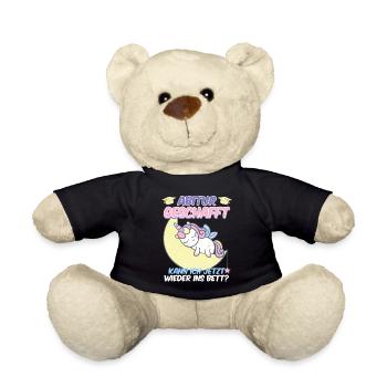 Je peux retourner me coucher - Nounours - noir - Devant