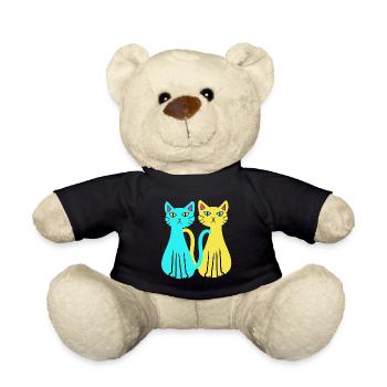 Ukraine, Domestic Cats, Cat, Animal Friend, Animal Welfare - Teddy Bear - black - Front