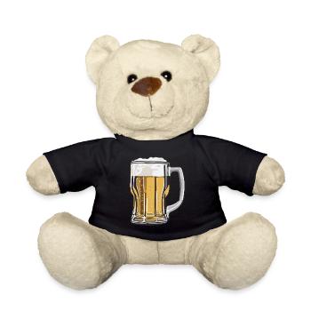Beer Bier Geschenk Krug party feiern Fest glas - Teddy - Schwarz - Vorne