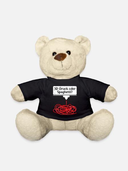 L’impression 3D ou l’impression 3D spaghetti échouent - Nounours - noir