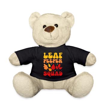 Leaf Peeper Squad Fall Season Leaf Collecting - Teddy - Schwarz - Vorne